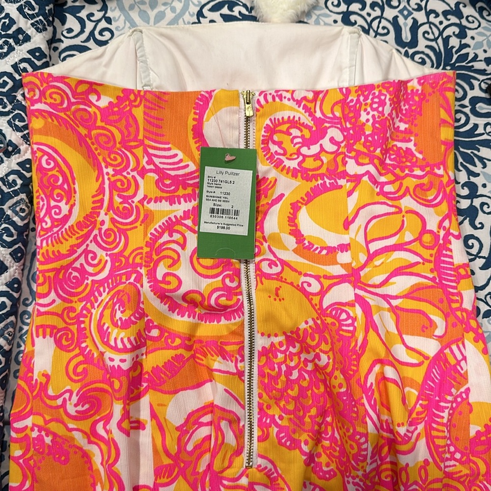 Lilly Pulitzer strapless dress new with tags - Picture 2 of 2